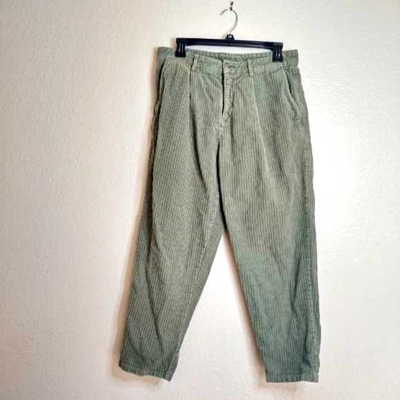 ZARA mens corduroy green pants sz 31 - Picture 1 of 8